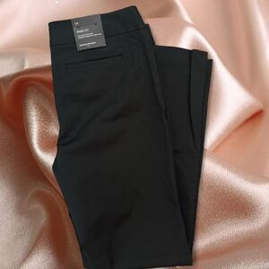 Banana Republic Ryan Fit Black Straight Leg Trouser NWT Low Rise Size 14 Work